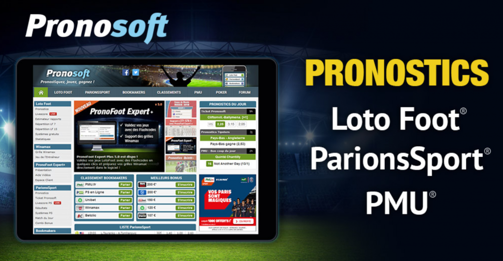 Telecharger Pronosoft application ≻ Android Pronosoft appli √ Pronosoft